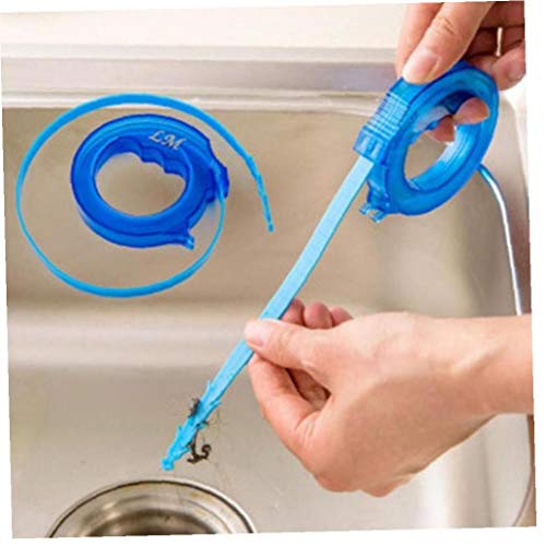 Case&Cover Fregadero de la Cocina Serpentina bañera de Pino Limpiador de cañerías Boquilla de baño Ducha Retire Lentamente obstruido peluquería Gancho de Herramientas baño Limpieza de alcantarillas