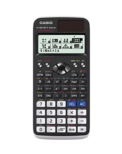 Casio FX-991SPX - Calculadora científica, recomendada para el curriculum español, 576 funciones, solar y color gris /blanco