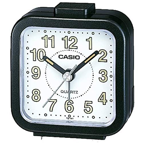 Casio TQ-141-1- Reloj despertador analógico, color negro