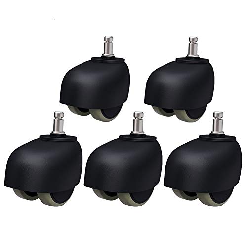 Casters Rueda De Silla Boss De 50 Mm - Rueda De Silla De Computadora, Rueda Universal De Poliuretano, Polea Flexible Silenciosa, 5 Palos