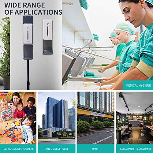 CCLLA Dispensador automático de Espuma/Spray/jabón líquido, dispensador de desinfectante de Manos de Escritorio con Bandeja de Goteo 1000 ml de Gran Capacidad para Hotel, Oficina, Escuela, COC