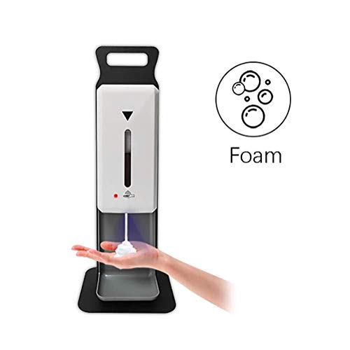 CCLLA Dispensador automático de Espuma/Spray/jabón líquido, dispensador de desinfectante de Manos de Escritorio con Bandeja de Goteo 1000 ml de Gran Capacidad para Hotel, Oficina, Escuela, COC