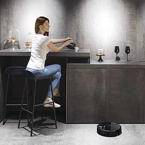 Cecotec 3490 Elite Robot Aspirador, Láser, Nivel de ruido <64 dB, Negro, autonomía de hasta 150 minutos