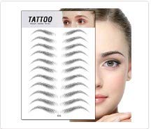 Cejas Falsas, Cejas Auténticas con Forma De Cabello 4D Pegatinas De Cejas Duraderas Sin Daños De Larga Duración para Varias Formas De Cara