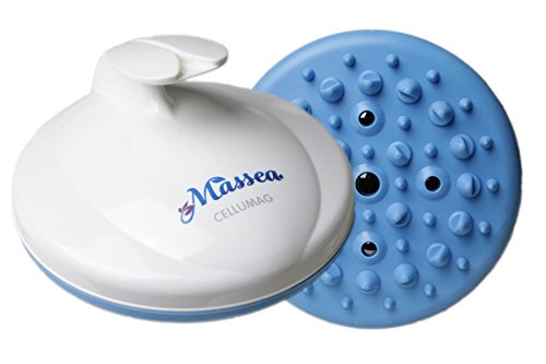CelluMag - Cepillo para masaje anticelulítico con imanes contra la piel de naranjaPara una piel tersa, masajes, bienestar y belleza (Azul)