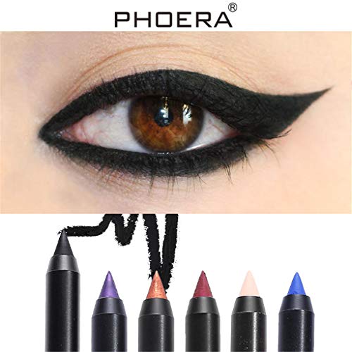 Cenlang Eyeliner Shiny Smoky Eyes Beauty Eyeshadow Waterproof Glitter Liquid,12 Colors Glitter Liquid Eyeshadow & Eyeliner Pen Eye Shadow,Long Lasting Shiny Waterproof Sparkling Shimmer Eyes Makeup