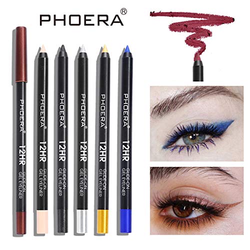 Cenlang Eyeliner Shiny Smoky Eyes Beauty Eyeshadow Waterproof Glitter Liquid,12 Colors Glitter Liquid Eyeshadow & Eyeliner Pen Eye Shadow,Long Lasting Shiny Waterproof Sparkling Shimmer Eyes Makeup