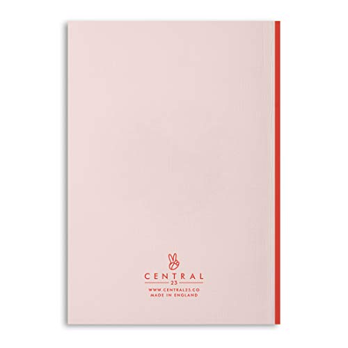Central 23 - Cuaderno para hombre y mujer - A5 para oficina o escuela - 'Basic B**ch' - Diseño divertido - Rosa - Páginas a rayas - Bloc de notas