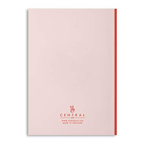 Central 23 - Cuaderno para hombre y mujer - A5 para oficina o escuela - 'Basic B**ch' - Diseño divertido - Rosa - Páginas a rayas - Bloc de notas