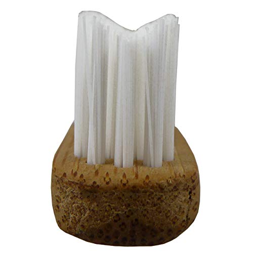 Cepillo de Dientes de Bambú Ortodóntico ~ Adulto Adornos en V Cerdas en blanco y negro Respetuoso del medio ambiente Biodegradable para Limpieza Aparatos Ortopédicos (Conjunto de 2)