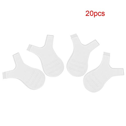 Cepillo de pestañas de plástico en forma de Y para extensiones de pestañas, 20PCS - Pestañas permanentes para pestañas perfectas - Herramienta de maquillaje para pestañas de silicona