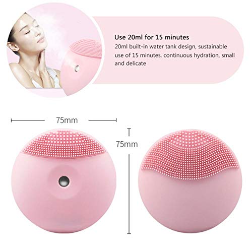 Cepillo Facial Mini Cepillo De Limpieza Facial Multifuncional Vibración Sónica Spray Hidratante Para Limpiar La Piel Herramientas Para El Cuidado De La Piel Facial