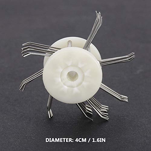 Cepillos de pulido Herramienta de fabricación de pinceles para joyería con mango, alambre de plástico y metal Cepillo de pulido para herramienta de torneado para limpiar, pulir, desbarbar y quitar sol