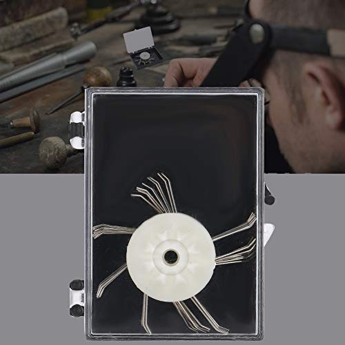 Cepillos de pulido Herramienta de fabricación de pinceles para joyería con mango, alambre de plástico y metal Cepillo de pulido para herramienta de torneado para limpiar, pulir, desbarbar y quitar sol