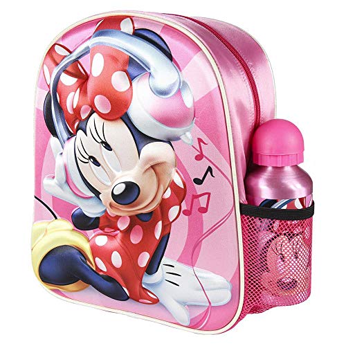 Cerdá, Mochila con Botella de Agua Infantil de Spiderman-Licencia Oficial Disney Studios Unisex niños, Multicolor, 250X310X100MM