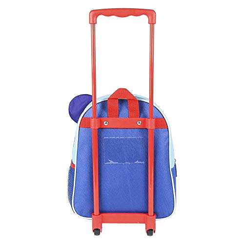 Cerdá, Mochila con Ruedas Infantil 3D de Spiderman-Licencia Oficial Disney Studios Unisex niños, Multicolor, 260X310X100MM
