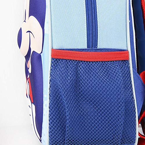 Cerdá, Mochila con Ruedas Infantil 3D de Spiderman-Licencia Oficial Disney Studios Unisex niños, Multicolor, 260X310X100MM