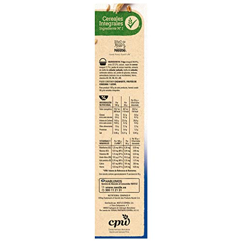 Cereales Nestlé Fitness Original - Copos de trigo integral, arroz y avena integral tostados - 12 paquetes de cereales de 450g