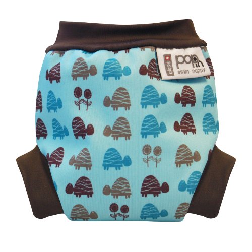 Cerrar Pop-in - Custom-panal del bebe, tamano S (3 kg o mas), ¿por que las tortugas, color: azul