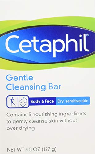 Cetaphil Barra de limpieza suave para piel seca y sensible, 4 onzas (paquete de 6)