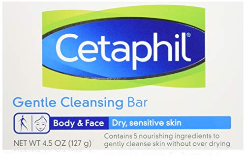 Cetaphil Barra de limpieza suave para piel seca y sensible, 4 onzas (paquete de 6)