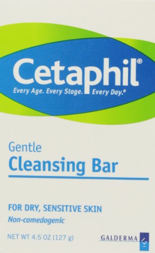 Cetaphil Barra de limpieza suave para piel seca y sensible, 4 onzas (paquete de 6)
