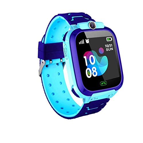 CGGA P12 Impermeable niños Inteligentes Reloj SOS-Antil perdido SmartWatch bebé Tarjeta SIM 2G Reloj Llamar Ubicación Rastreador SmartWatch Regalo del niño para (Color : 2)