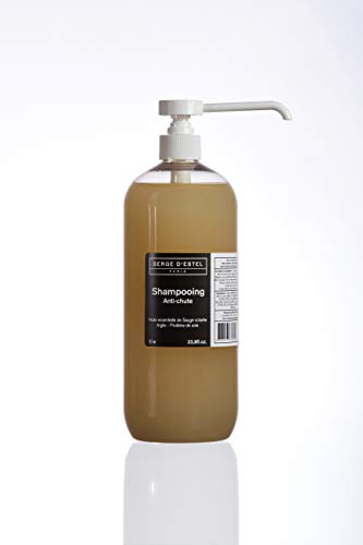 Champu Anti Caida de Cabello 1L Promueve el Crecimiento del Cabello Fortalece la Fibra Capilar. Champu Natural Formulado con Aceites Esenciales Hecho en Francia NO Probado en los Animales