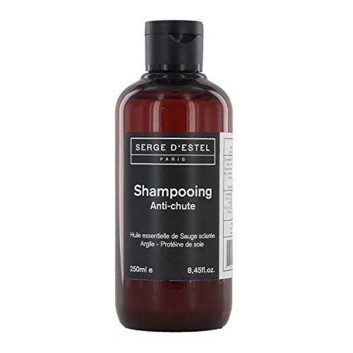 Champu Anti Caida de Cabello 250ml Promueve el Crecimiento del Cabello Fortalece la Fibra Capilar. Champu Natural Formulado con Aceites Esenciales Hecho en Francia NO Probado en los Animales