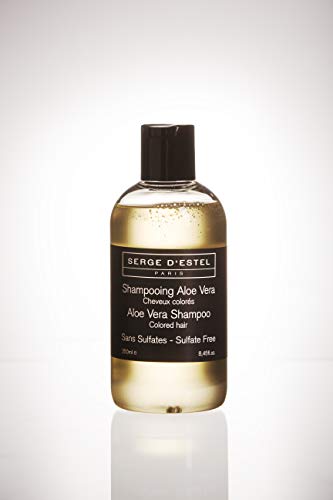 Champu Cabello Colorido Sin Sulfato 250ml Champu para Prolongar y Protecter el Color de Cabello Champu Aloe Vera Hecho en Francia No Probado en Animales.