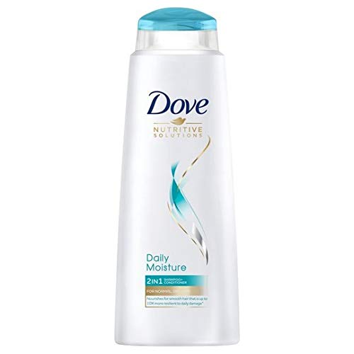 Champú y acondicionador humectante 2 en 1 Dove Daily Moisture, 250 ml, paquete de 6