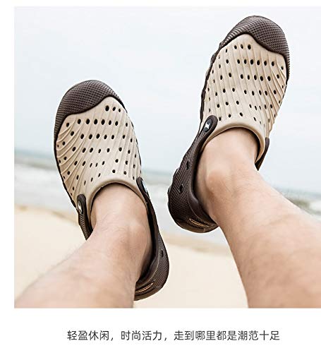 Chanclas Unisex Zapatos De Agujero Summer Hole Shoes New Men Garden Casual Sandalias Masculinas Zuecos De Goma para Hombres Toboganes De Verano Crocse Swimming Jelly Shoes Tam