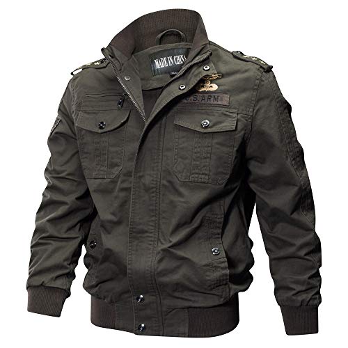 Chaqueta de Manga Larga de los Hombre Lavado Chaqueta Militar Gran tamaño Escudo Transpirable táctico BaZhaHei Invierno Abrigo Casual con Capucha de Lana Capa Jacket Parka Pullover