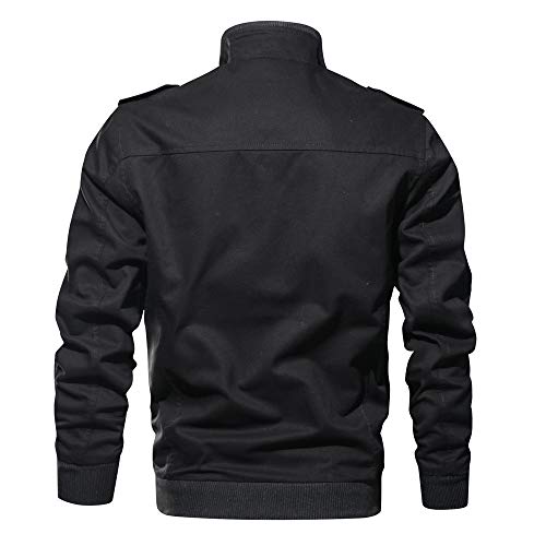 Chaqueta de Manga Larga de los Hombre Lavado Chaqueta Militar Gran tamaño Escudo Transpirable táctico BaZhaHei Invierno Abrigo Casual con Capucha de Lana Capa Jacket Parka Pullover