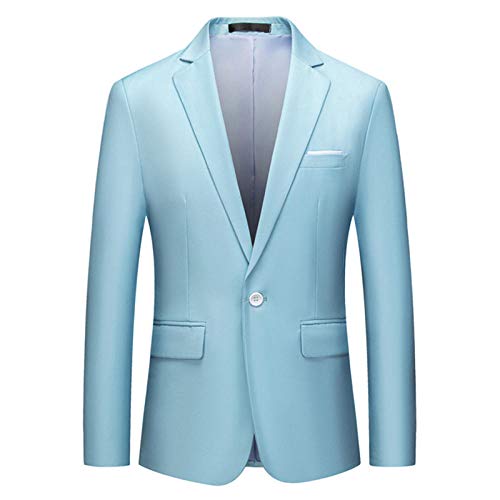 Chaqueta de Traje de Hombre otoño Negocio Formal Color sólido Novio Vestido de Novia Talla Grande 6XL Chaqueta de Trabajo -Burgo_4XL