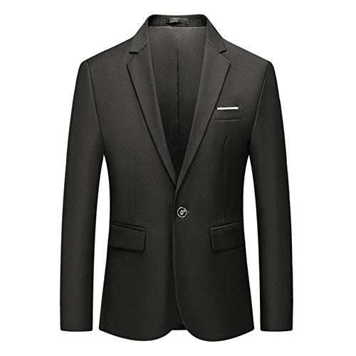 Chaqueta de Traje de Hombre otoño Negocio Formal Color sólido Novio Vestido de Novia Talla Grande 6XL Chaqueta de Trabajo -Burgo_4XL