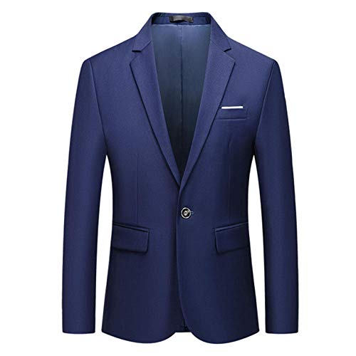 Chaqueta de Traje de Hombre otoño Negocio Formal Color sólido Novio Vestido de Novia Talla Grande 6XL Chaqueta de Trabajo -Burgo_4XL