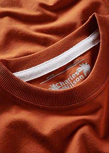 Charles Wilson 5er Packung Einfarbige T-Shirts mit Rundhalsausschnitt (Large, Dark Essentials Type 42)