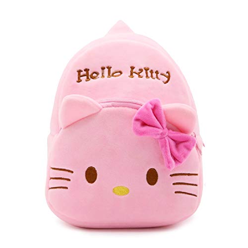CHDJ - Mochila de peluche para bebé (1-3 años) Rosa Rosa claro Hello Kitty 3 años