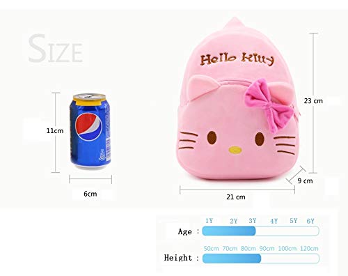 CHDJ - Mochila de peluche para bebé (1-3 años) Rosa Rosa claro Hello Kitty 3 años