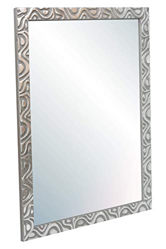 Chely Intermarket, Espejo de Pared Cuerpo Entero 60X80 cm(69x89cm)/Plata-Plateada/Mod-144, Ideal para peluquerías, salón, Comedor, Dormitorio y oficinas. Fabricado en España. Material Madera.