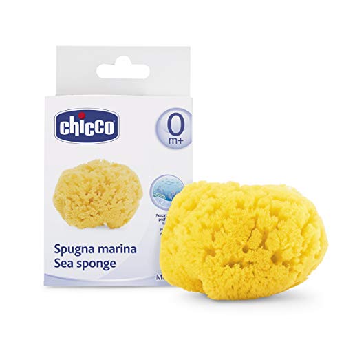 Chicco - Esponja natural marina para el baño del bebé. color natural