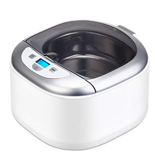 CHQYY Limpiador ultrasónico profesional de joyas d Limpiador de la joyería de ultrasonidos, de 600 ml, pantalla digital y sincronización automática for la limpieza de los vidrios de la joyería, dentad