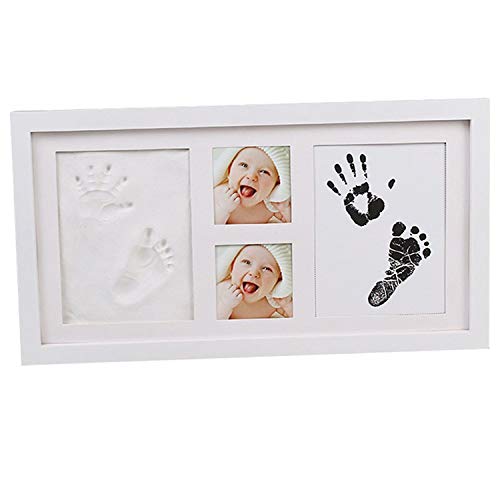 CHSEEO Set de Marco de Fotos y Huellas de Bebé para Niño y Niña, Regalos de Recuerdo Impresión de Huellas de Mano y Pie Fotos y Recuerdos para Bebes #1