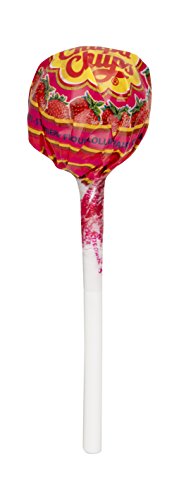 Chupa Chups Original, Caramelo con Palo de Sabores a Fresa, Super Chups 20 unidades de 12 gr. (Total 240 gr.)