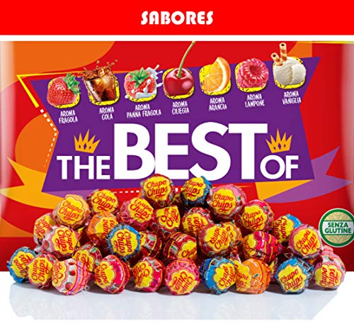 Chupa Chups Original, Caramelo con Palo de Sabores Variados, Bolsa de 120 unidades de 12 gr. (Total 1.440 gr.)