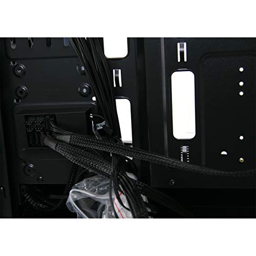 CiT G Fuerza de Ordenador para Videojuegos con 2 RGB Ventilador Ventiladores Frontal, Trasero, Lateral Negro Negro