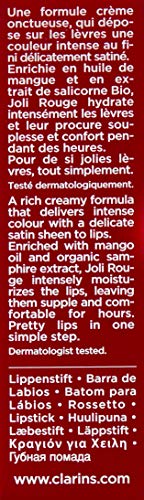 Clarins Joli Rouge Lipstick - Barra de labios, color 723-raspberry, 3,5 gr