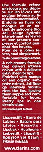 Clarins Joli Rouge Lipstick - Barra de labios, color 748-delicious pink, 3,5 gr