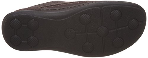 Clarks Nature Three 20339005 - Zapatos casual de cuero nobuck para hombre (Mahogany Leather), color marrón, talla 41